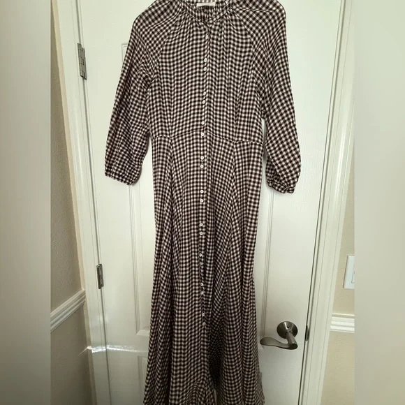 Dôen MADELAINE DRESS- IN DELPHINE PLAID - Picture 7 of 9